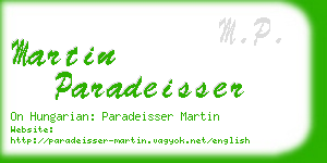 martin paradeisser business card